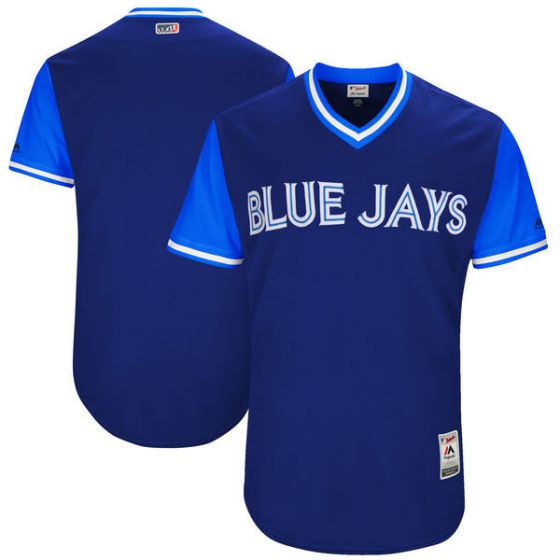Men Toronto Blue Jays Blank Blue New Rush Limited MLB Jerseys->toronto blue jays->MLB Jersey